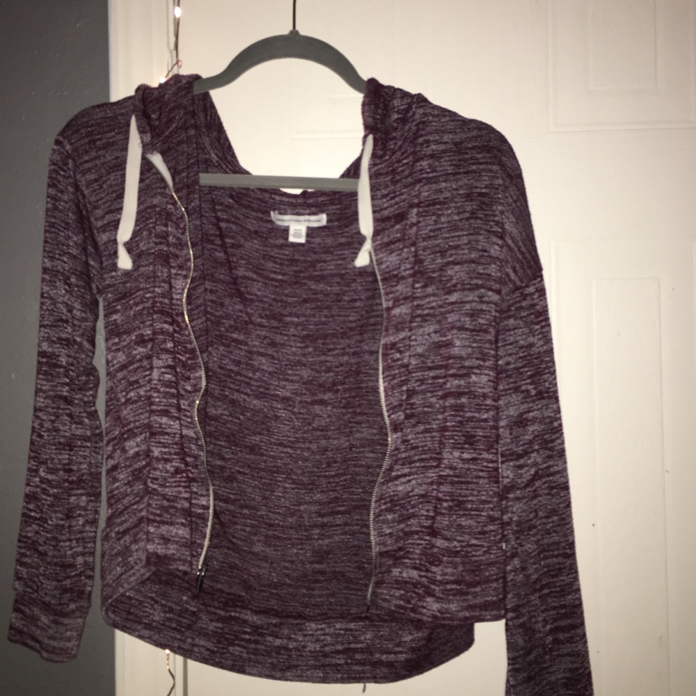 American eagle burgundy jacket